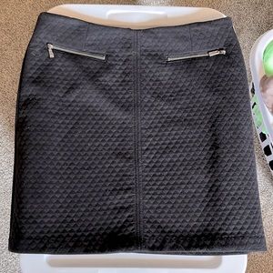 Laundry By Shelli Segal quilted black miniskirt